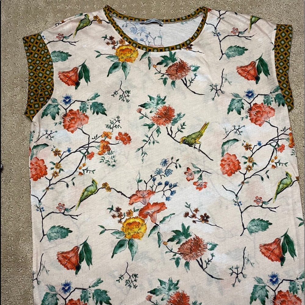 flowered blouse